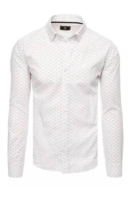 Dstreet DX2437 vyriški balti marškiniai