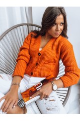 Moteriškas megztinis SISTERS oranžinis Dstreet MY1961