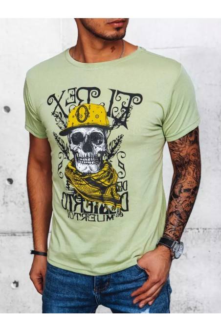 Vyriški mėtiniai marškinėliai su raštu Dstreet RX5094