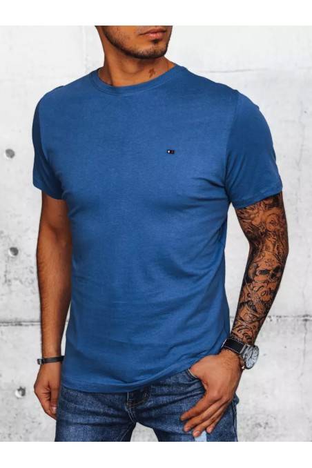 Paprasti indigo vyriški marškinėliai Dstreet RX5043