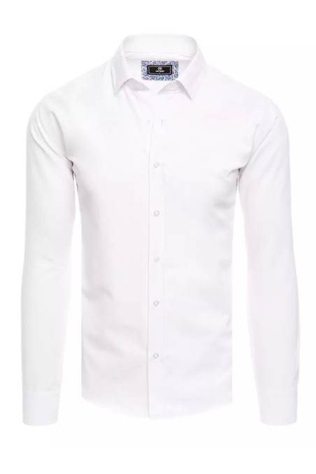 Dstreet DX2480 vyriški elegantiški balti marškiniai