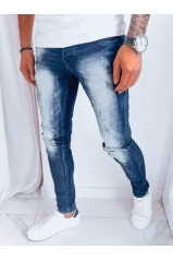 Dstreet UX3993 vyriški džinsiniai džinsai tamsiai mėlyni