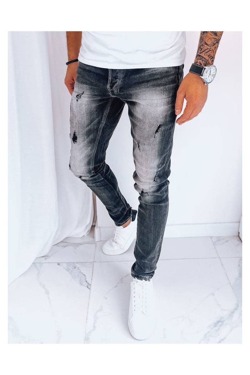 Pilkos spalvos vyriškos džinsinės kelnės Dstreet UX3996