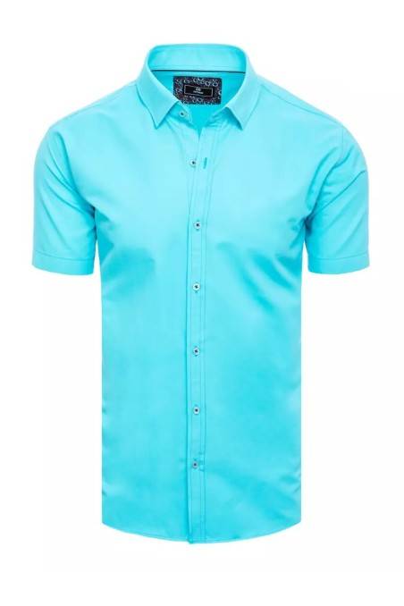 Turkio spalvos vyriški marškiniai trumpomis rankovėmis Dstreet KX0993