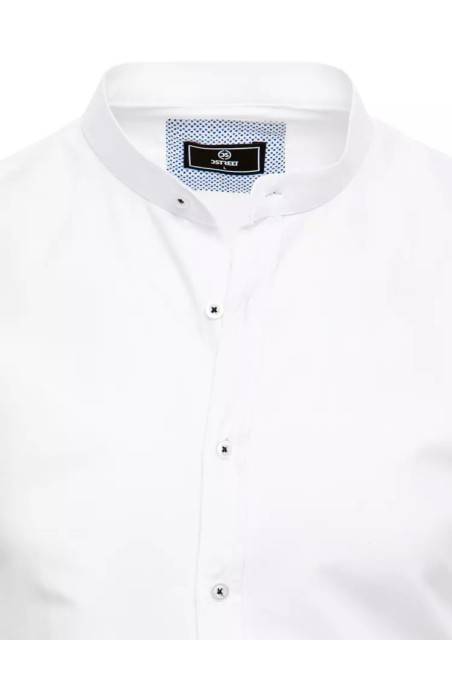 Balti vyriški marškiniai trumpomis rankovėmis Dstreet KX0998