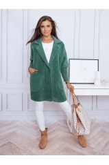 Moteriškas alpaka paltas RITA II žalias Dstreet