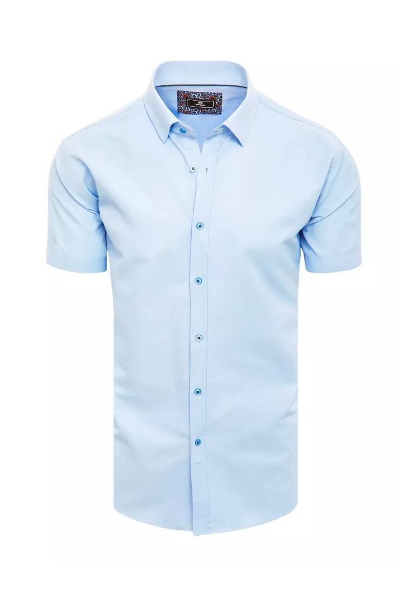 Dstreet mėlyni vyriški marškinėliai trumpomis rankovėmis KX0985