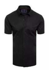 Dstreet juodi vyriški marškinėliai trumpomis rankovėmis KX0992