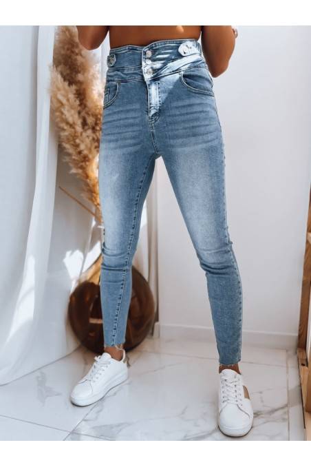 Moteriškos džinsinės kelnės TATI mėlynos spalvos Dstreet UY1443