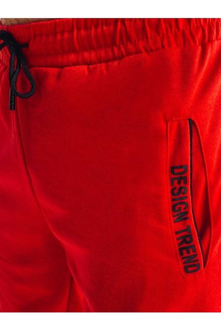 Raudoni Dstreet SX2222 vyriški sportinio kostiumo šortai