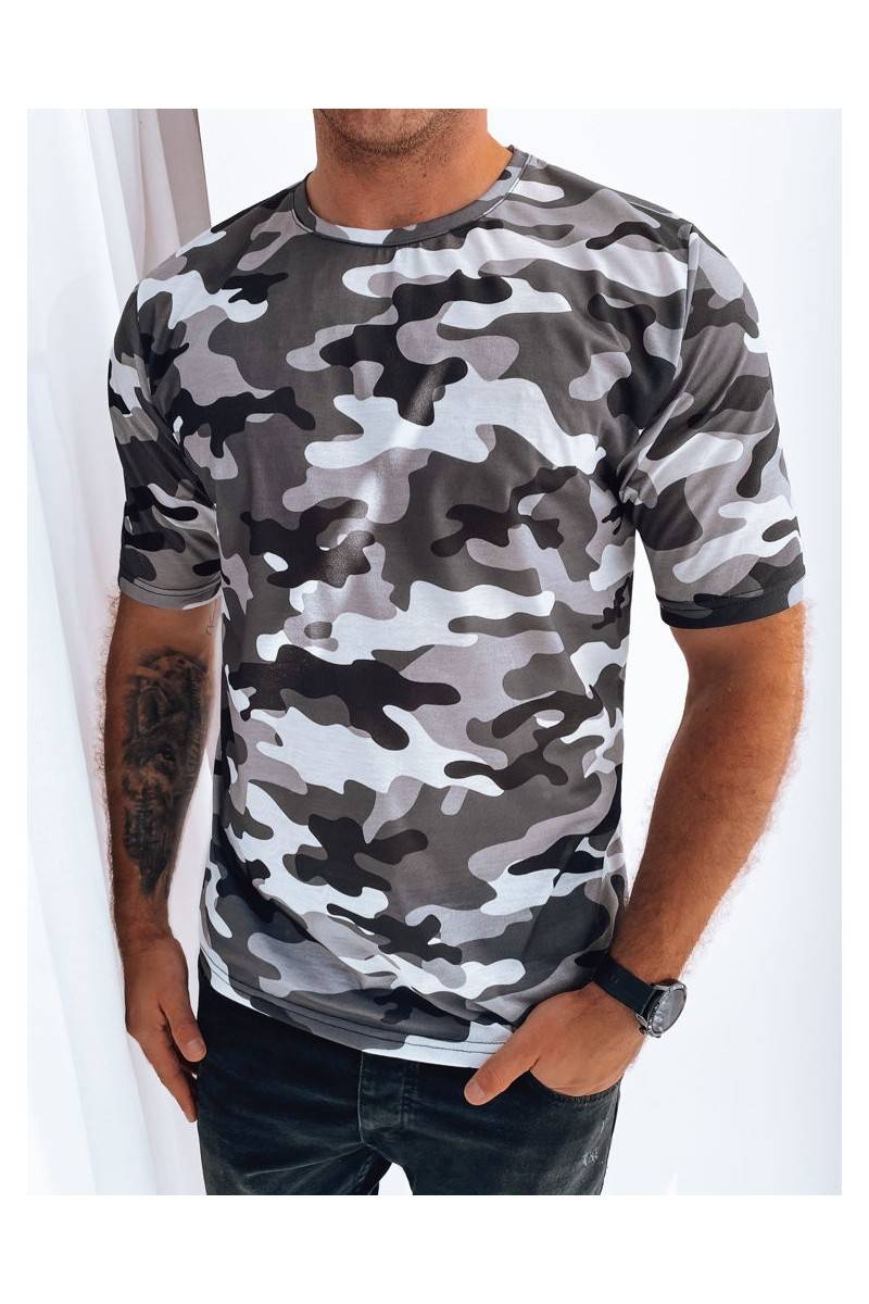 Dstreet RX5253 vyriški pilki marškinėliai