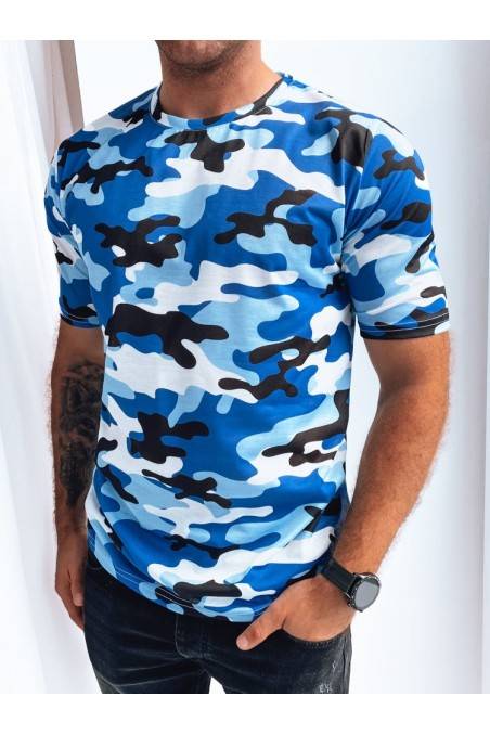 Dstreet RX5256 vyriški indigo marškinėliai