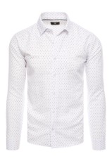 Dstreet DX2460 vyriški balti marškiniai