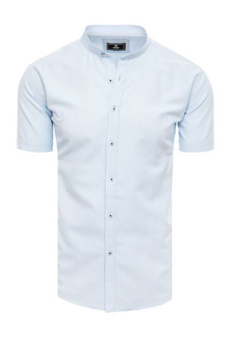 Vyriški marškiniai trumpomis rankovėmis mėlyni Dstreet KX0995