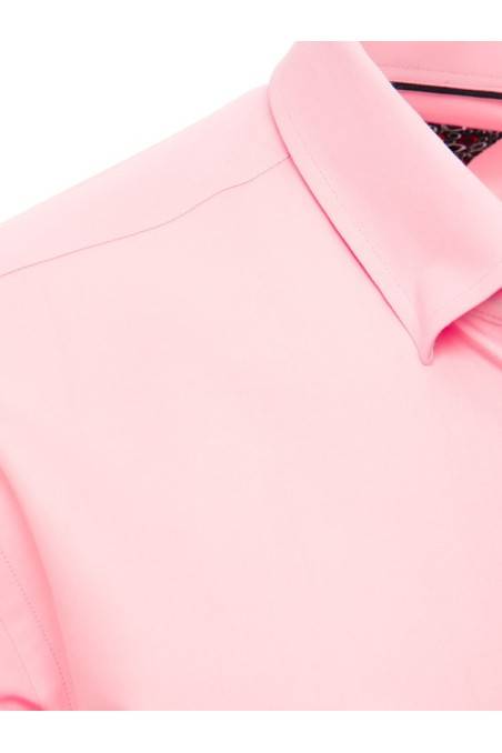Dstreet rožiniai vyriški marškinėliai trumpomis rankovėmis KX0994
