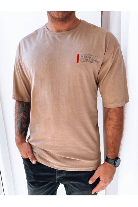 Vyriški marškinėliai su cappuccino raštu Dstreet RX5303