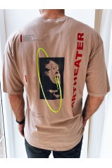 Vyriški marškinėliai su cappuccino raštu Dstreet RX5303
