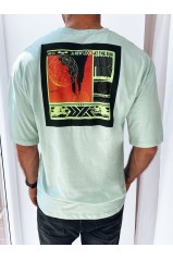 Vyriški marškinėliai mėtos spalvos Dstreet RX5305