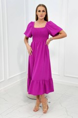 Tamsiai violetinė ilga suknelė KES-24831-5952
