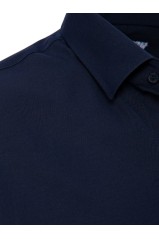 Dstreet DX2477 elegantiški tamsiai mėlyni vyriški marškiniai