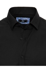 Vyriški elegantiški juodi marškiniai Dstreet DX2478