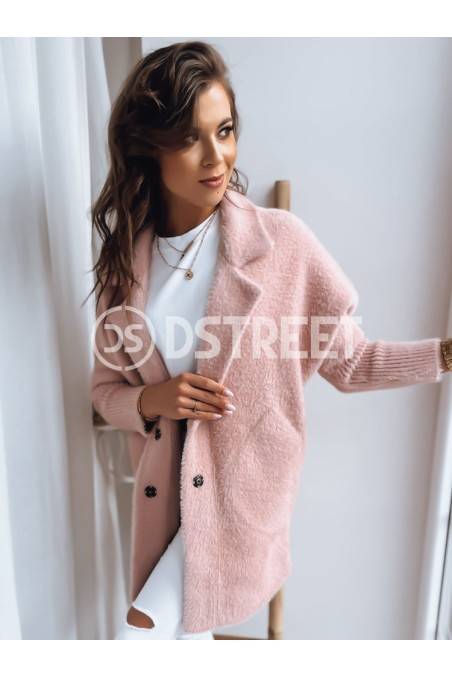 Moteriškas alpakų paltas RITA II rožinis Dstreet NY0625