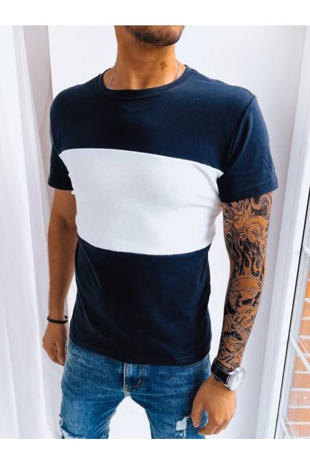 Dstreet vyriški paprasti marškinėliai tamsiai mėlyni RX5081