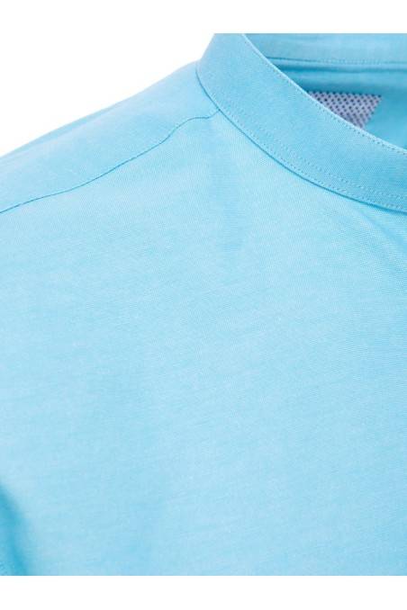 Žydros spalvos Dstreet vyriški marškiniai trumpomis rankovėmis KX1000