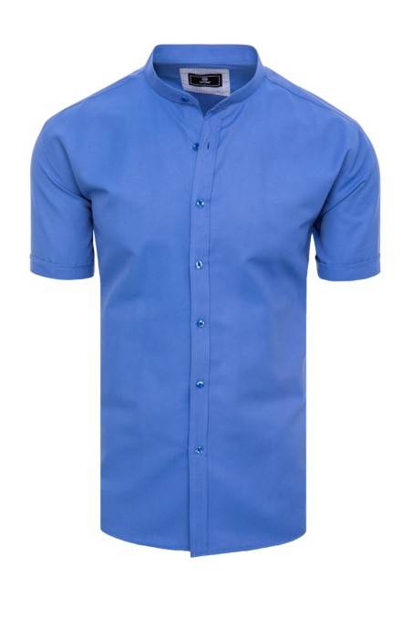 Mėlyni Dstreet vyriški marškiniai trumpomis rankovėmis KX1001