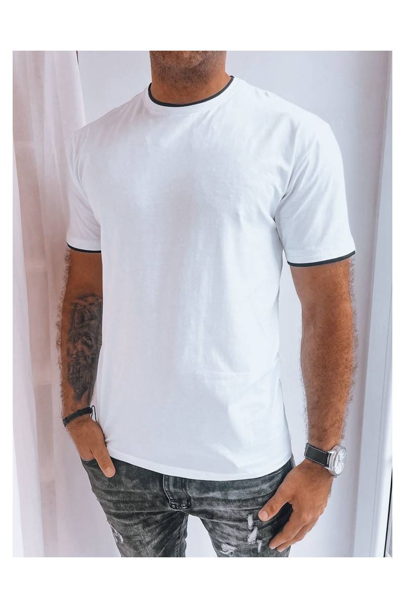 Vyriški paprasti marškinėliai balti Dstreet RX5290