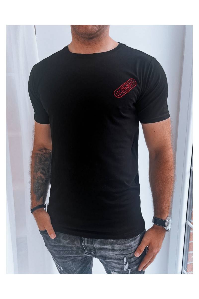 Dstreet RX5294 vyriški juodi marškinėliai