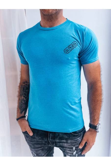 Dstreet RX5295 vyriški mėlyni marškinėliai
