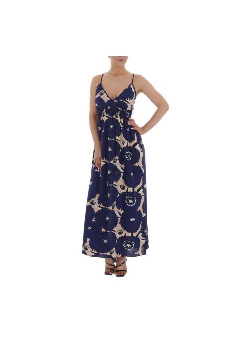Mėlyna ilga vasarinė suknelė KL-WJ-9099-royalblue