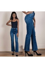 Damen Bootcut Jeans von Laulia - blue-KL-J-T141-3-blue