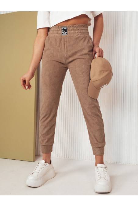 Moteriškos sportinės kelnės LORIST, rudos, Dstreet UY2057