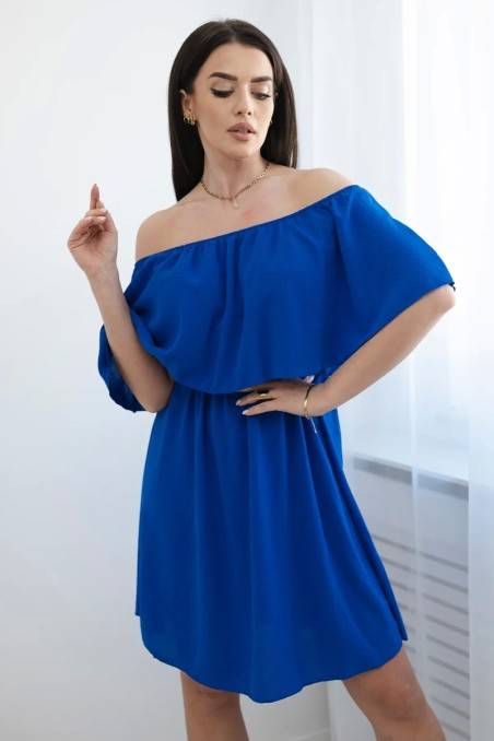 Liemens ispaniška suknelė rugiagėlių mėlynos spalvos KES-28607-IT-26
