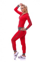 Raudona moteriška sportinė apranga